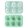 Sporty Ice Cube Mold 3D Detailed Stitch Baseball Design 6-Cavity Food-Grade Silicone Tray for Beer Soda Lemonade Fans' Party Ice Mold Cooling Drinks